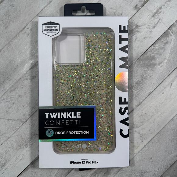 iPhone‎ 12 Pro Max Slim Case by Casemate, Twinkle Confetti: NWT in box - Picture 1 of 7